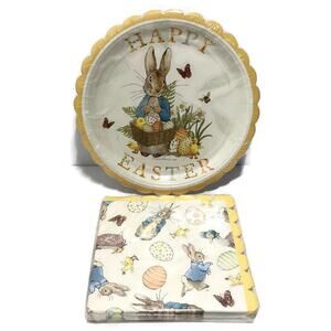 Beatrix Potter Peter Rabbit 12 Paper Plates & 20 Napkins Easter Party Meri Meri